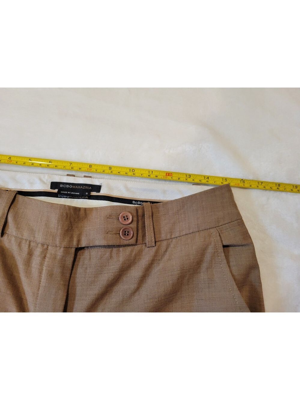 BCBGMAXAZRIA Women's Brown Size 6 Tailored Shorts - Picture 5 of 9